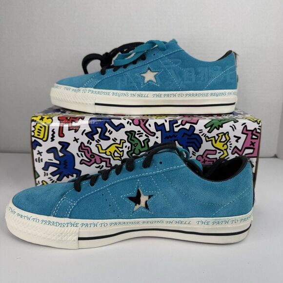 Converse One Star Pro Low x Sean Pablo Paradise Men's Size 8 Teal‎ 173215C NEW - Picture 11 of 13